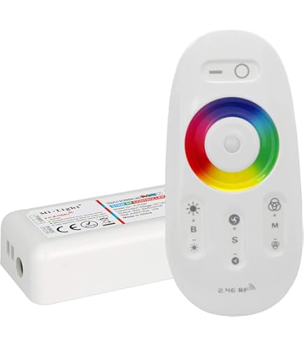 LGIDTECH P3 Controller Da Parete 3 In 1 Per Strisce LED RGB/RGBW/RGB+CCT - 12-24V DC 10A - Telecomando RF 2.4GHz