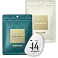 Lululun 14pc Hydrating Face Mask Set, Moisturizing Cotton Face Mask, Ideal for All Skin Type Skincare, Perfect for Daily Use - PRECIOUS WHITE & PRECIOUS GREEN