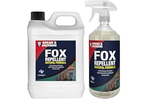 Spear & Jackson Fox Repellent Spray 500ml and 2.5 Litre Refill, Garden Protection