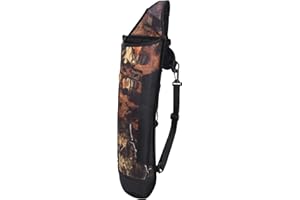 XINMYD Arrow Case,Canvas Carbon Glass Fiber Arrows Case Backpack Type Universal Shoulder Quiver Camouflage