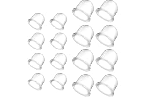 TIRYNS 16 Pièces Poire D'AmorçAge Debroussailleuse Pompe Amorcage 19mm/22mm Tasse D'huile de Carburateur Ampoule Amorcage Carburateur Transparente pour Tondeuse à Gazon Coupe-haie Coupe-Bordures tronçonneuse