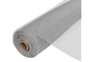 vidaXL Rouleau en Aluminium 100x500 cm, Argent, Maille Fine Anti-Insectes pour Fenêtres et Portes, Grillage Métallique Durable, Barrière Anti-Nuisibles Maison et Jardin