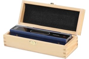 Lfhelper Maschinenwasserwaage Wasserwaage 200 mm Präzisions-Wasserwaage Hochpräzises 0,02 mm Level-Messwerkzeug in Industriequalität Engineers Precision Bar Level Machinist Messwerkzeug mit Box