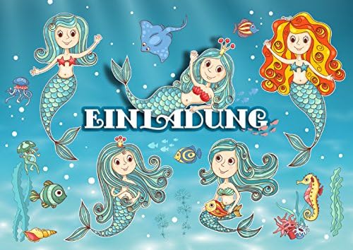 Edition Colibri 10964 Children's Invitation Cards Set of 12 Children's Birthday / Pool Party / Swimming