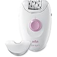 Braun Silk-épil 1 Depilatore Donna, Epilatore Elettrico Donna con 20 Pinzette Soft-Lift, Delicato ed Efficace, Aree Sensibili