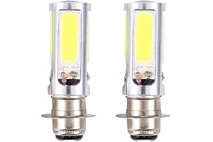 EBTOOLS para suzuki ltz bombilla LED para 12v30/30w hs/p15d-25-1 12V bombillas, 2x 6000K H6M COB LED blanco color bicicleta/ATV bombilla de luz antiniebla (PX15d P15D25-1) faros delanteros de motoci