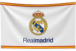 SKELASIRAL Real Madrid – FC Flagge, 7,6 x 12,7 cm