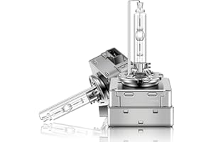 Erato D1S Xenon HID Headlamp Bulb 35W Metal Stents Base 6000 Kelvin White Car HID Conversion Kits High Low Beam Car Replacement Head Lights Lamps 2 Pack of Special Car Bulbs (6000K, D1S)