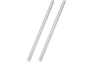 sourcing map 2 varillas totalmente roscadas, M10 x 1 mm, paso 304 de acero inoxidable 304 para mano derecha, varillas de tornillo roscadas de 250 mm de largo para anclajes, pernos, perchas