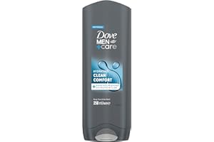 Dove Men+Care Hydrating Clean Comfort Men's 3-in-1 Hair, Face and Body Wash Body Cleanser Shower Gel with 24 hour nourishing MicroMoisture technology for relaxed and re-energised skin 250 ml