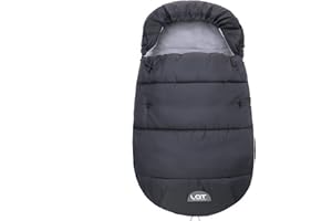 LAT LEE AND TOWN LAT, sacco nanna invernale universale per ovetto, sacco nanna invernale con chiusura lampo, impermeabile, antivento (grigio)