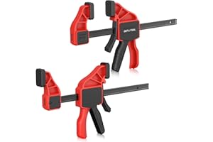 GETLITOOL 2pcs Abrazaderas de Barra 155cm para Carpintería, Sargentos de Barra 58-60HRC Fuerzas de Sujeción Hasta 75 kg Abrazaderas de Madera con para Reparación de Armarios