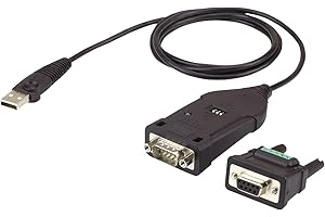 Aten UC485 adaptateur et connecteur de câbles USB A DB-9 Noir - Adaptateurs et connecteurs de câbles (USB A, DB-9, Male connector / Male connector, 1,2 m, Noir)