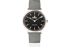 Weayege Damen Uhren Analog Quarz Edelstahl Wasserdicht Mesh Ultradünne,Armbanduhr aus Edelstahl mit verstellbarem Mesh-Armband,Damen Uhren Lederband Luxus Quarzuhren Mode Kreative