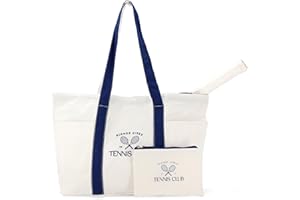 AYRES OUTDOOR Tennis Tote Bag for Women – Large Racket Bag with Pockets, Carry-On Travel Sleeve & Cosmetic Pouch – Perfect for Court, Gym & Travel