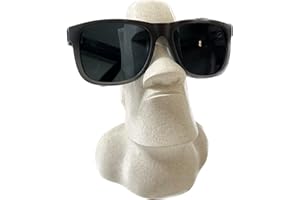 LAYERSMITH® MOAI Brillenhalter in Farbe Sandstein [MADE IN GERMANY] Brillenständer aus Biokunststoff | Schreibtisch Dekoration | Geschenkidee | Dekoration & Ordnung zu Hause