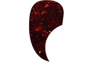IKN chitarra acustica Pickguard Comma Forma 3M autoadesivo celluloide materiale antigraffio Piatto, Brown guscio di tartaruga