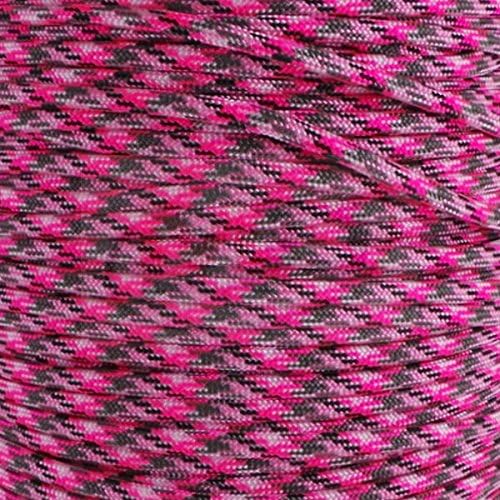 100FT PRETTY IN PINK GENUINE USA MADE 7 STRAND TYPE lll 550 PARACORD 100% NYLON