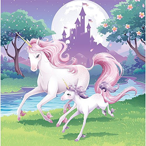 49-tlg. Partyset Mottoparty Einhorn für 8 Kinder – Partygeschirr und Zubehör - 4