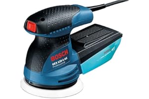 Bosch Professional Random Orbit Sander GEX 125-1 AE (240V, Microfilter box, Sanding paper K80, Carrying Case)