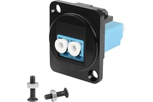 QIANRENON Pannello Montaggio Adattatori LC Fibra Ottica, Accoppiatori Pannello Prese Modulo, XLR-panel/D-panel Montaggio, per Reti, LAN, Rete Integrato Cablaggio