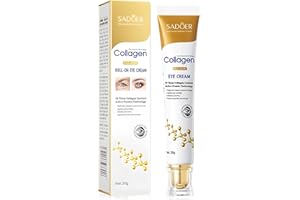 LEZEHEA Crème Contour des Yeux, Crème Anti-Rides et Age Yeux avec Acide Hyaluronique, Retinol et Collagène, Hydratant Nourrissant Crème Yeux pour les Poches, Ridules et Cernes, 20ml