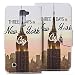 Produktbild LG K10 Hülle, SpiritSun PU Leder Wallet Schutzhülle für LG K10 Bookstyle Design Ledertasche Case Tasche mit Standfunktion und Kredit Kartenfächer - New York