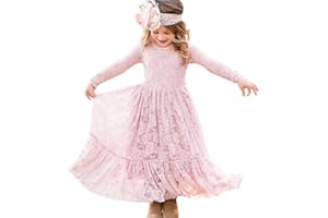 CQDY Vestidos de Flores para Bodas Vestido de Encaje de Flores para niñas Vestido de Flor Blanca Vestido de Dama de Honor Bautizo con Lazo Grande