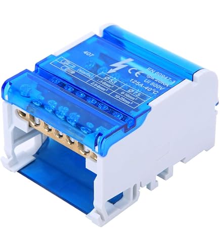 Répartiteur Étagué Tétrapolaire Schneider Linergy DS 100A - 4x7 Trous - Blanc RAL9003