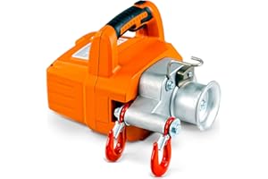 SuperHandy Elektrische tragbare Winde Capstan Hebezeug Bürstenloser Motor Li-Ion-Batteriebetrieben 454 kg–908 kg maximale Zugkraft für Forstwirtschaft, Jagd, Garten, Gelände