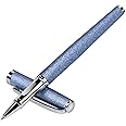 Zalantan Nice pens,luxury pen with cace,fancy pens Ballpoint Pen Smooth writing experience stylish design effortless writing executive pen-Gift Box with 0.5mm Black Extra 2 Refill (Blue)