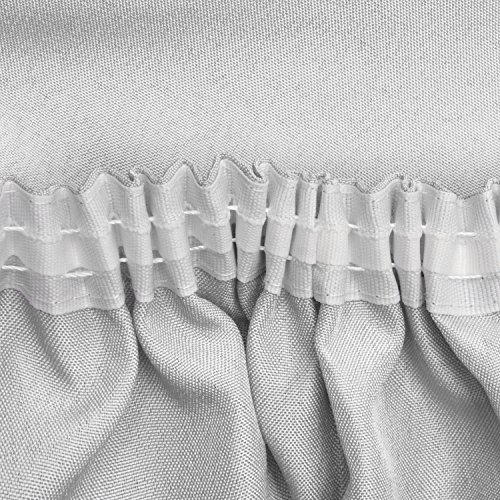 Beautissu® Blickdichter Kräuselband-Vorhang Amelie – 140×245 cm Weiß – Dekorative Gardine Universalband Fenster-Schal - 8