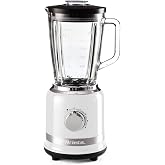 Ariete Moderna Blender Beyaz 0585/01 - 4 Paslanmaz &Ccedil;elik Bı&ccedil;ak, 4 Hız Fonksiyonu, 1000 Watt, 1,5 Litre, Cam Hazne, Buz Kırma 