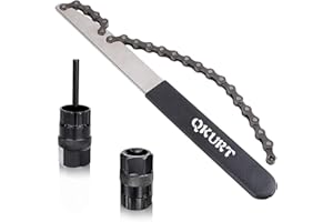 QKURT Kit d'outils pour Fouet de chaîne de vélo,Convient aux chaînes de Vitesse 7,8,9,10,11,12