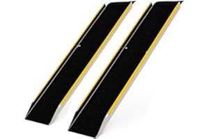 LIEKUMM 2 x Heavy Duty Motorbike Ramp, 120L x 28W cm Wide Loading Ramps, 600 kg Load Capacity Motorbike Loading Ramps for Motorcycles, Dirt Bikes, ATVs, UTVs, Lawnmmowers, Trolleys