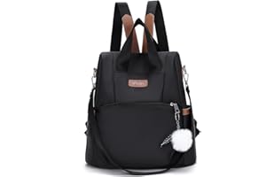 Aucuu Sac à Dos Femme Antivol, Mini Sac a Main Femme, Petit Sacs Bandoulière, DéContracté Sac de Voyage en Nylon, LéGer Sac Dos de Ville pour Voyages, Travail, Shopping, Loisirs