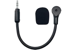 SPTSSWET Micro de Rechange pour Logitech G233 G433 Détachable Anti-Bruit Microphone pour PS4, Xbox One, PC, Jack 3,5 mm, Noir 6.2 inch
