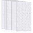 Wawasia Double-Sided Adhesive Dots, No Traces Clear Sticky Tack Waterproof Stickers Removable Reusable for Wall Metal Glass Ceramic Wood (500 Pieces, 0.39 Inch/ 10 mm)