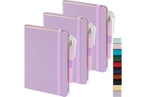 NIRMIRO Piccolo taccuino viola con penna, mini piccolo diario in pelle per le donne Note Book College a righe piccolo blocco note formato tascabile per lavoro Note prendere organizzazione