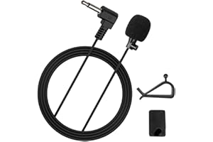 BOBOPACK Micro Autoradio Voiture, Compatible avec jvc Kenwood Sony Alpine, Microphone de 3,5 mm Micro Externe mic, pour Unité Principale de Véhicule Voiture, Facile à Installer, Plug and Play
