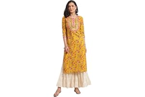 VASTRAGHAR Kurtis für Frauen Partykleidung Indische Tunika Tops Baumwolle oder Rayon Kurti bereit zu tragen