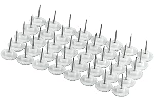 jarolift Kit di Fissaggio per Zanzariera a Tenda Magnetica, per Telaio in Legno, 40 Puntine, Chiodini, Bianco