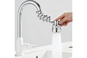 XVZ Estensione del rubinetto, testa girevole a 360°, 3 modalità, prolunga del rubinetto da cucina, 50 cm, per bagno e cucina