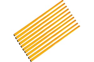 Boje Sport Lot de 10 Jalons colorés en Plastique/Jalons de Gymnastique/Jalons d'entraînement/Multi-Fonctions, 120 cm, Jaune - 10x 120y