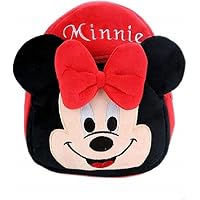 Pocket Whole Cute Kids Toddler Bag Plush Animal Cartoon Mini Travel Backpack for Baby Girl Boy 1-10 Years (Red-Black…