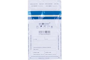 OFFICE PRODUCTS Safebags säkerhetsväska/50 stycken/vit/A5/150 x 220 mm/utkastsäker/för transport av kontanter och värdesaker
