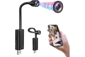 Pudet Luo Mini Body Cam WiFi,Tragbare Mikro Kamera USB HD 1080P Kleine Kamera Innen mit Bewegungserkennung/Loop-Funktion, Videokamera für Meetings Reisen/Spaziergänge