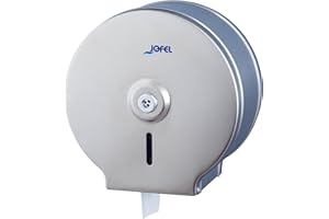 Jofel AE21300 – Classic Toilet Roll Holder in Satin Stainless Steel, Satin Stainless Steel