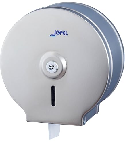 Distributeur De Papier Toilette Mural Blanka - 1 Rouleau, Inox Blanc, Fixation Vis, Pour Rouleaux Ménagers