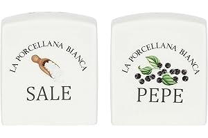 LA PORCELLANA BIANCA Porcellana Conserva zestaw solny/pieprzowy Deco Gb, nylon/A